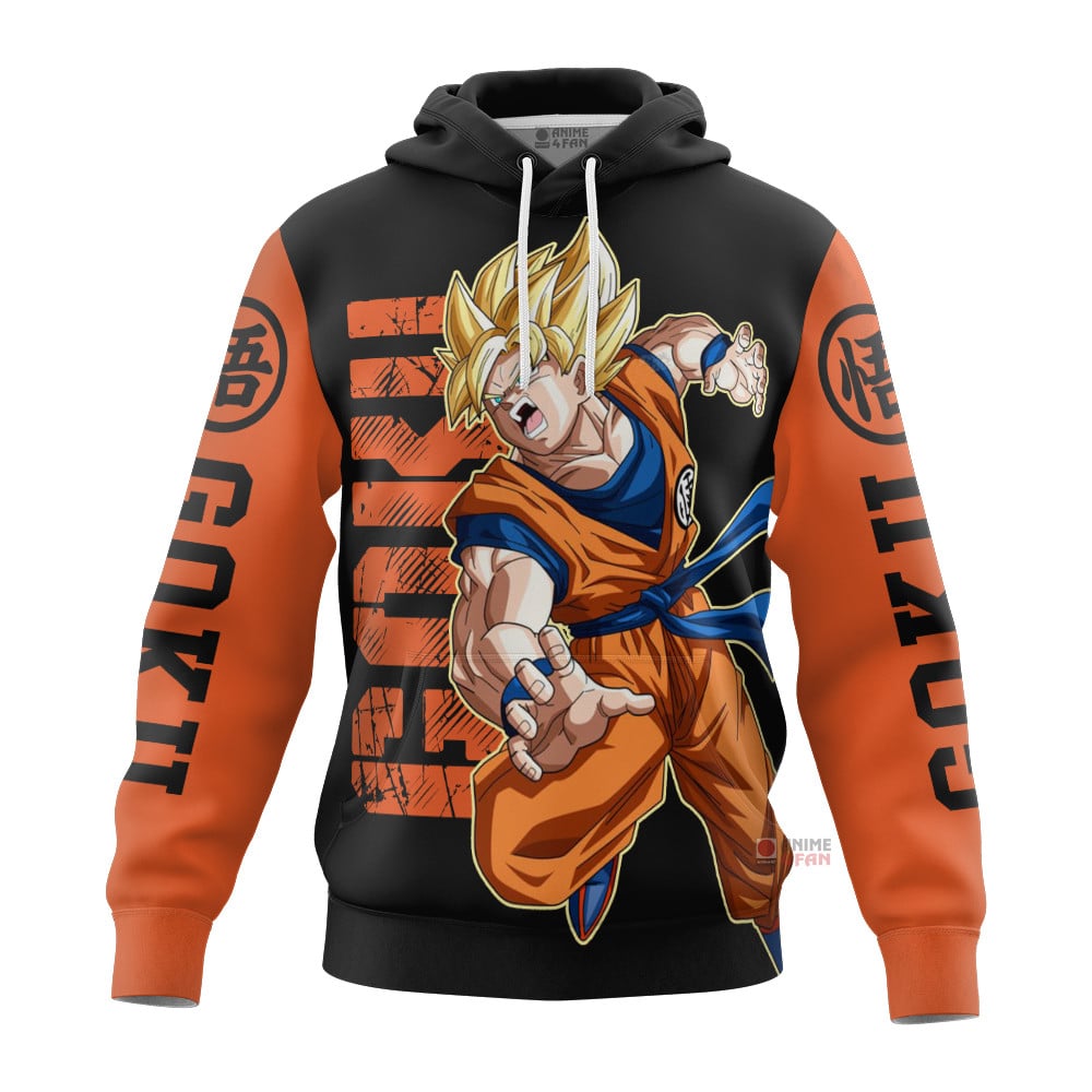 Sweat à capuche Son Goku (Super Saiyan) – Dragon Ball