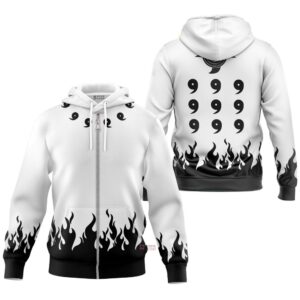 Hoodie zippé Obito Uchiwa (Mode Rikudô) – Naruto Shippuden