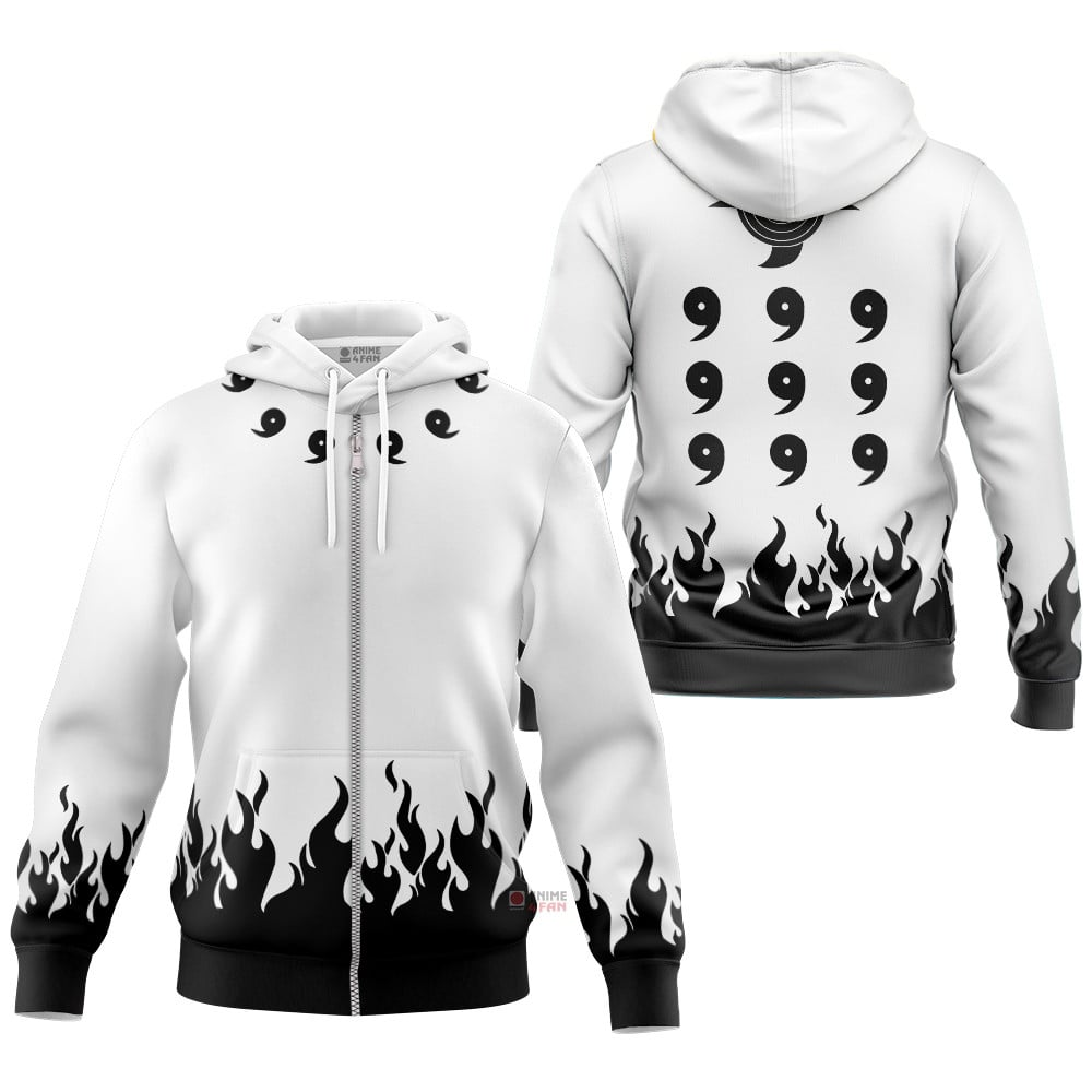 Hoodie zippé Obito Uchiwa (Mode Rikudô) – Naruto Shippuden