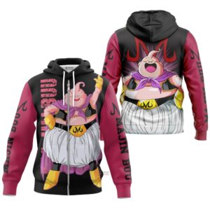 Hoodie zippé Majin Buu (Forme Fat) – Dragon Ball