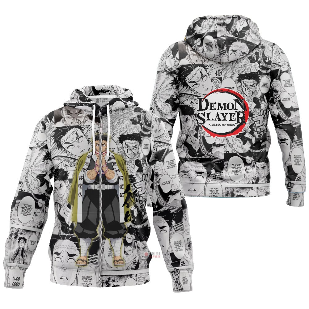 Hoodie zippé Gyomei Himejima – Demon Slayer