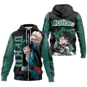 Hoodie zippé Izuku Midoriya (Deku) – My Hero Academia