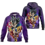 Hoodie zippé Dragon Ball Goku Toutes Formes