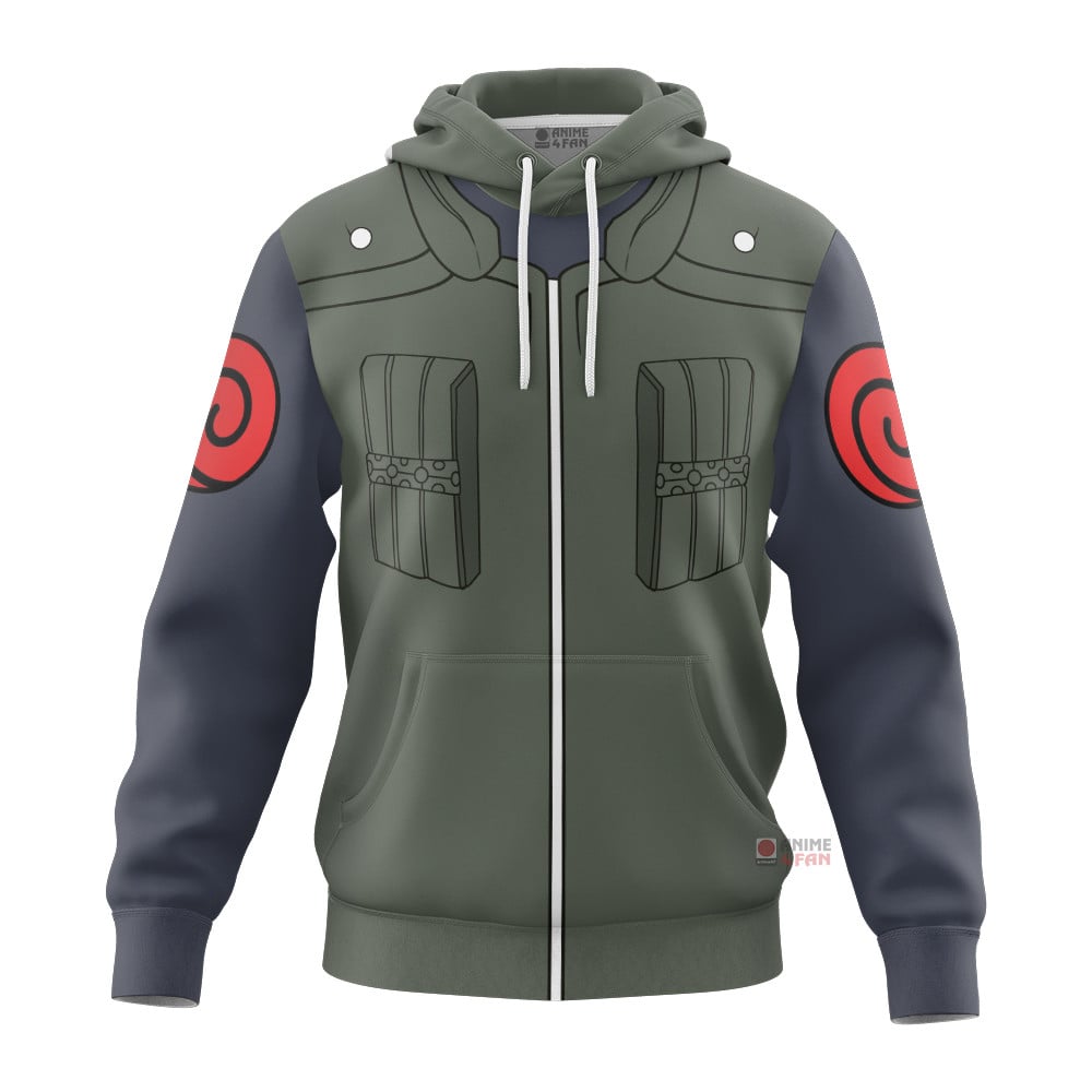 Sweat à capuche Naruto Shippuden Kakashi Militaire – Image 3