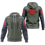 Hoodie zippé Naruto Shippuden Kakashi Militaire