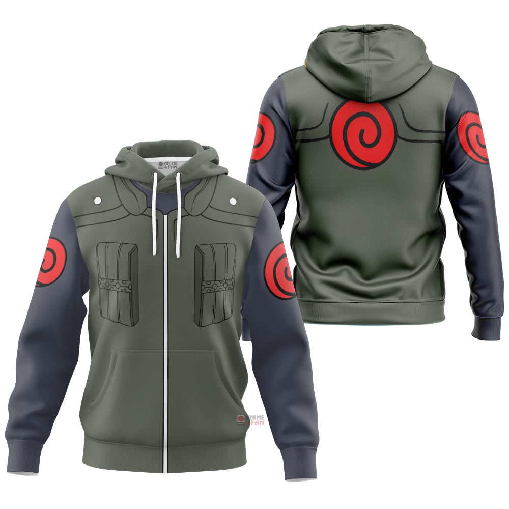 Sweat à capuche Naruto Shippuden Kakashi Militaire