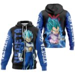 Hoodie zippé Vegeta (Super Saiyan Blue) – Dragon Ball