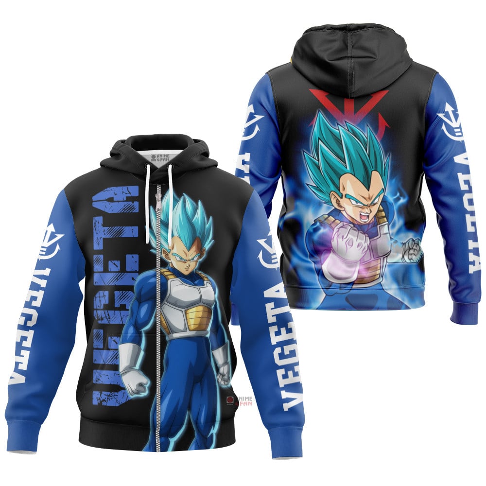 Hoodie zippé Vegeta (Super Saiyan Blue) – Dragon Ball