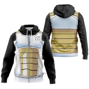 Hoodie zippé Vegeta (Armure Saiyan) – Dragon Ball