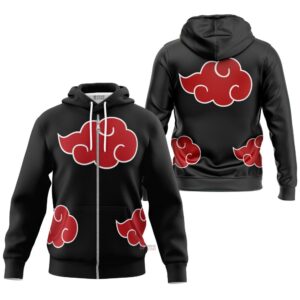 Hoodie zippé Akatsuki – Naruto Shippuden