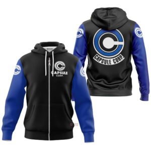 Hoodie zippé Capsule Corp – Dragon Ball