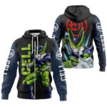 Hoodie zippé Cell Parfait – Dragon Ball