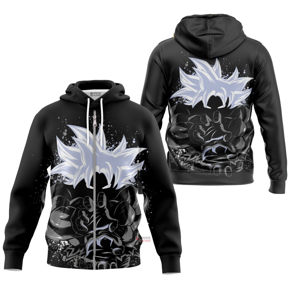 Hoodie zippé Dragon Ball Goku Ultra Instinct Outline