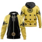 Hoodie zippé Naruto Shippuden Naruto Six Paths