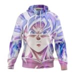 Sweat à capuche Dragon Ball Z Goku Ultra Instinct Blanc
