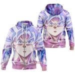 Hoodie zippé Dragon Ball Z Goku Ultra Instinct Blanc