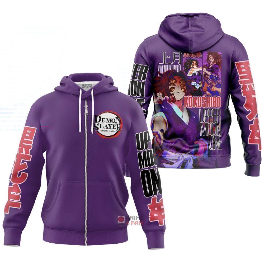 Hoodie zippé Demon Slayer Kokushibo