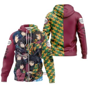 Hoodie zippé Giyu Tomioka – Demon Slayer