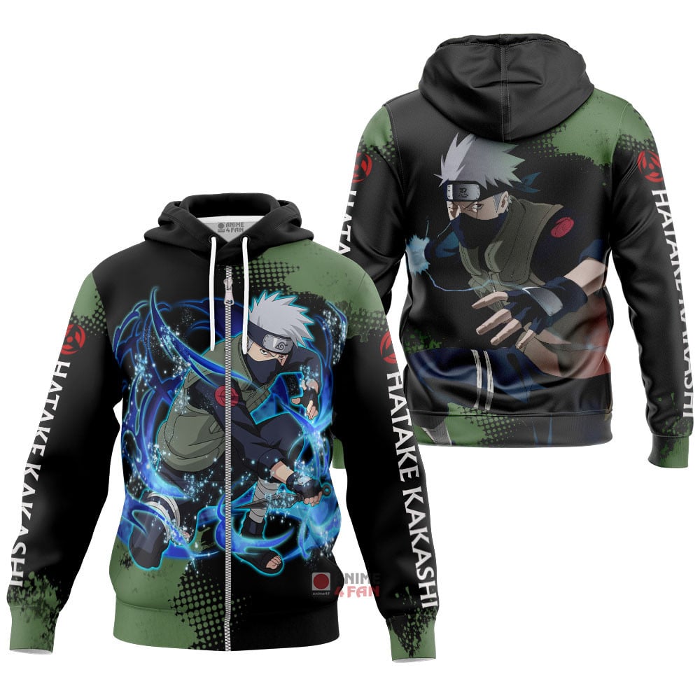 Hoodie zippé Naruto Shippuden Kakashi Hatake
