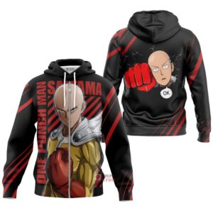 Hoodie zippé One Punch Man Saitama
