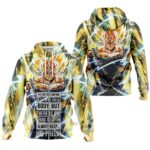 Hoodie zippé Dragon Ball Z Majin Vegeta Fierté