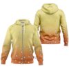 Hoodie zippé Demon Slayer Zenitsu Cosplay