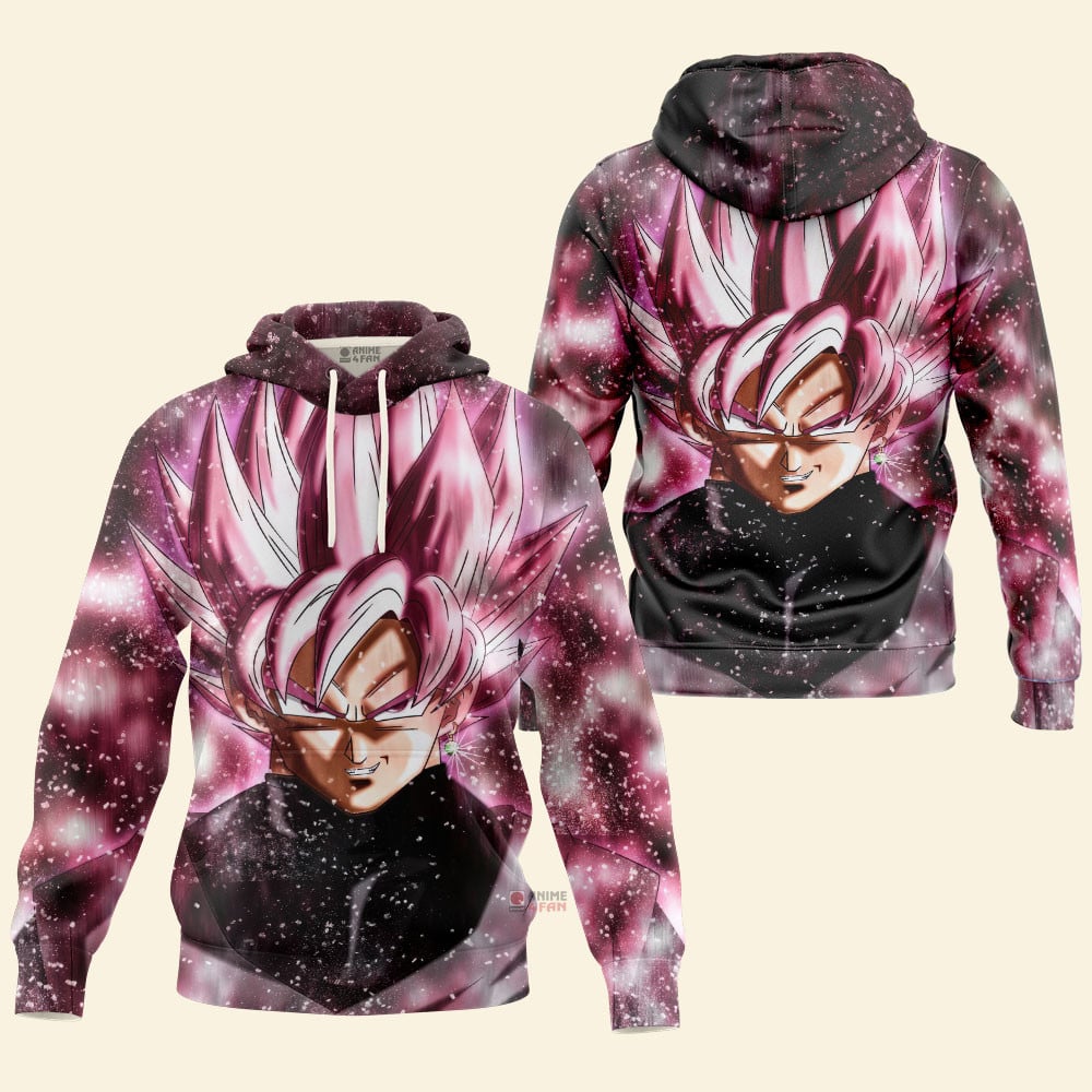 Sweat à capuche Dragon Ball Super Goku Black Rosé Super Saiyan – Image 3