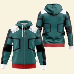 Hoodie zippé Izuku Midoriya Héros – My Hero Academia