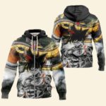 Hoodie zippé Dragon Ball Goku et Shenron