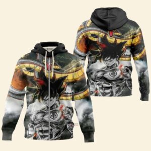 Hoodie zippé Dragon Ball Goku et Shenron