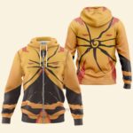 Hoodie zippé Naruto Shippuden Naruto Hokage Mode Baryon
