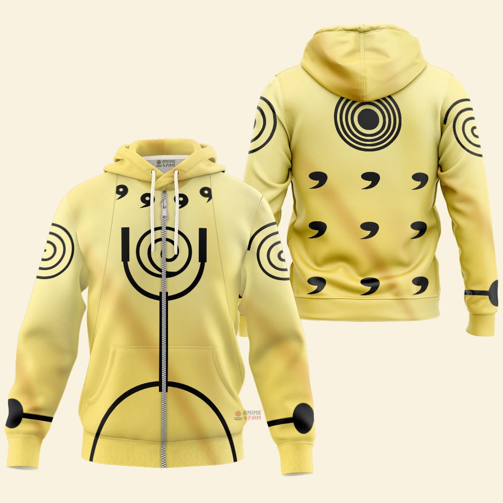 Hoodie zippé Naruto Shippuden Minato Namikaze Quatrième Hokage