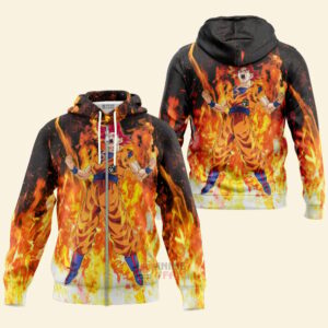 Hoodie zippé Dragon Ball Goku Super Saiyan God