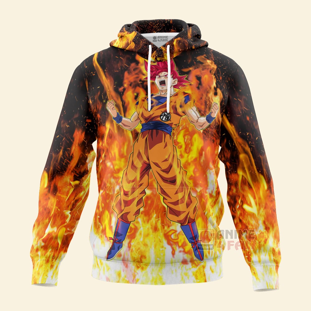 Sweat à capuche Dragon Ball Goku Super Saiyan God