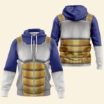 Hoodie zippé Dragon Ball Z Vegeta Costume Classique