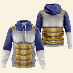 Hoodie zippé Dragon Ball Z Vegeta Costume Classique