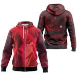 Hoodie zippé Dragon Ball Z Goku Black Rouge