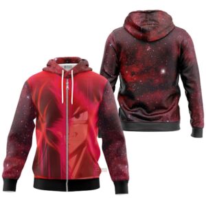 Hoodie zippé Dragon Ball Z Goku Black Rouge