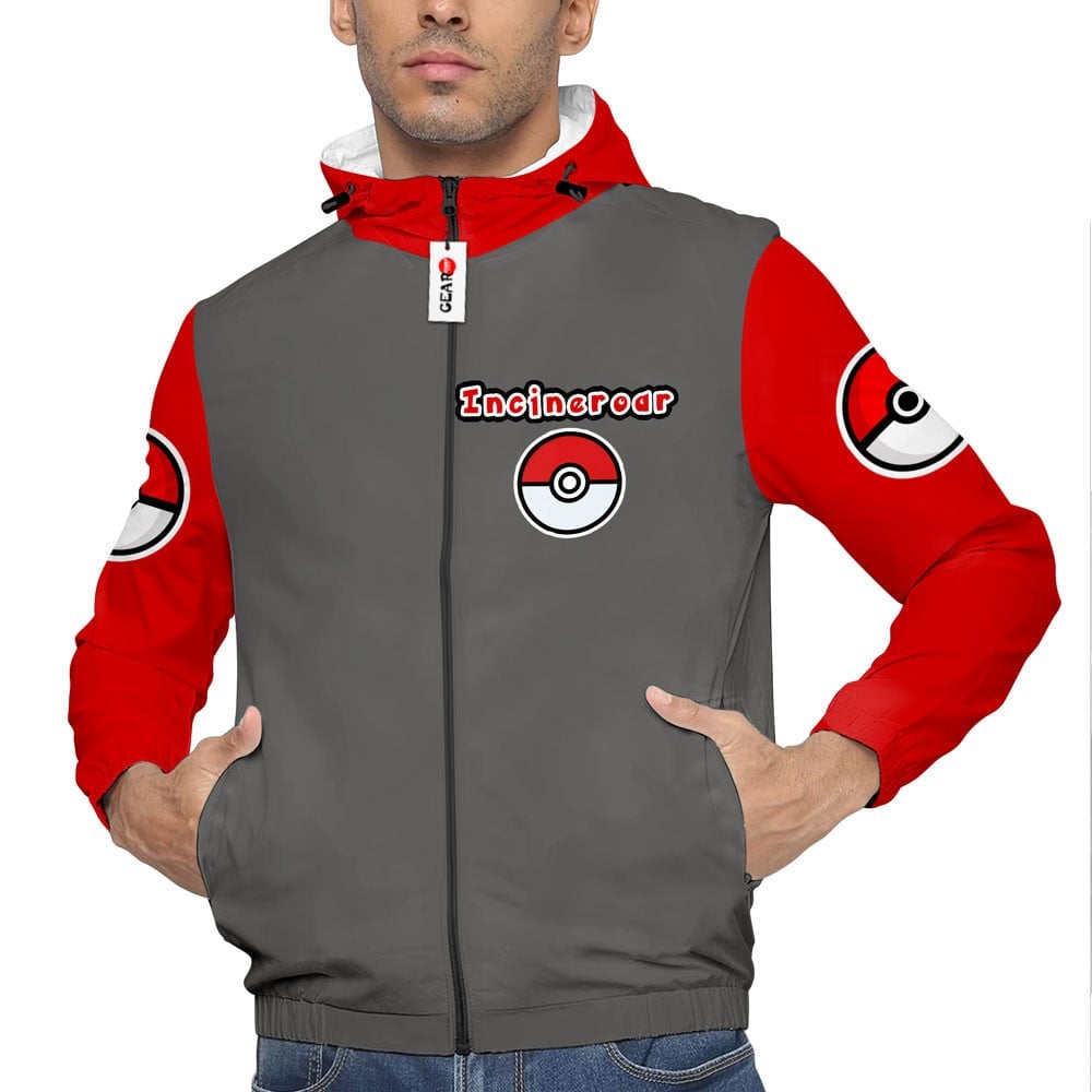 Veste coupe-vent Félinferno (Incineroar) – Pokémon – Image 4