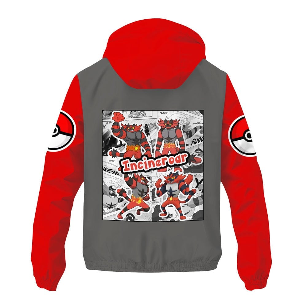 Veste coupe-vent Félinferno (Incineroar) – Pokémon – Image 3