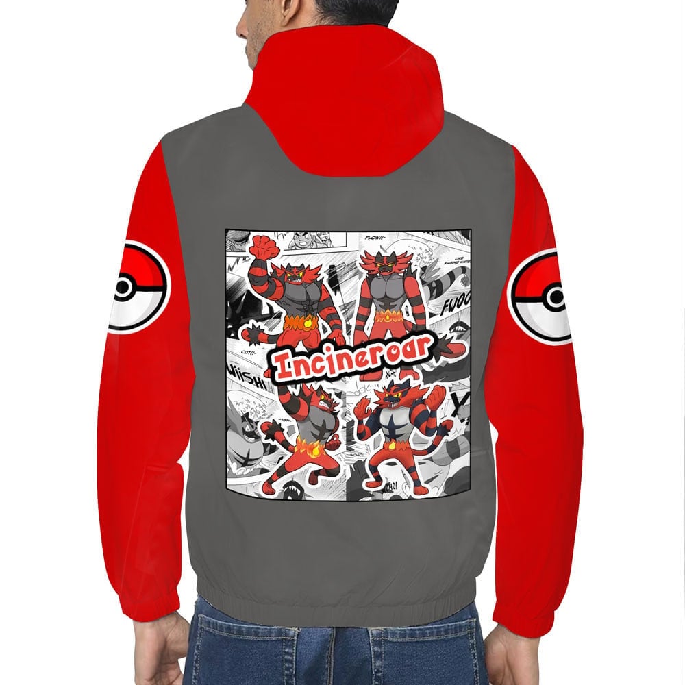 Veste coupe-vent Félinferno (Incineroar) – Pokémon – Image 5