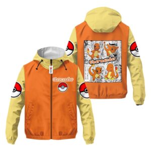 Veste coupe-vent Salamèche (Charmander) – Pokémon
