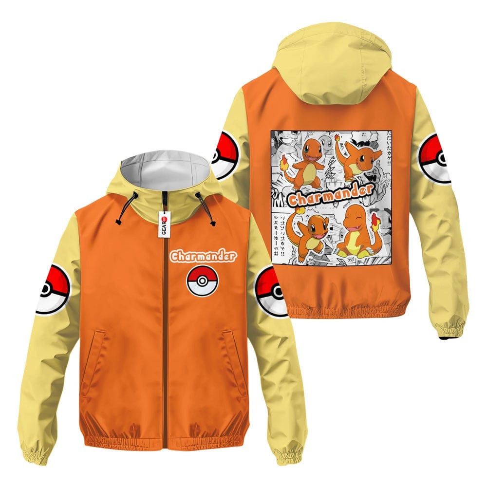 Veste coupe-vent Salamèche (Charmander) – Pokémon