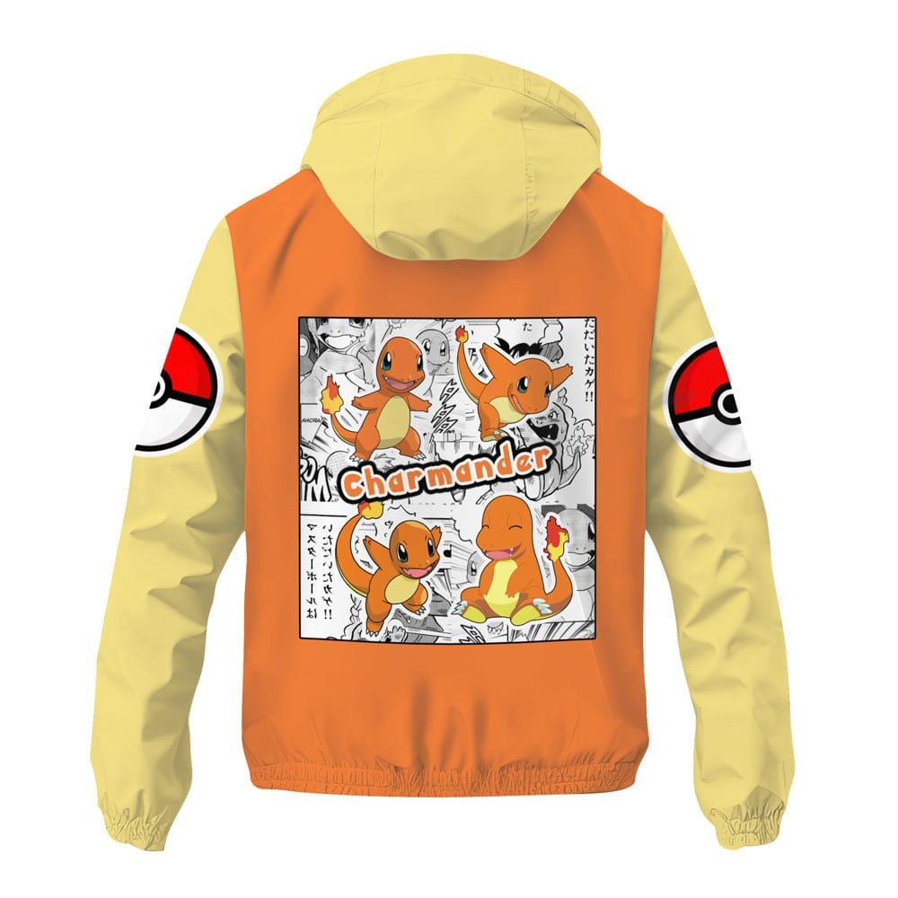 Veste coupe-vent Salamèche (Charmander) – Pokémon – Image 3