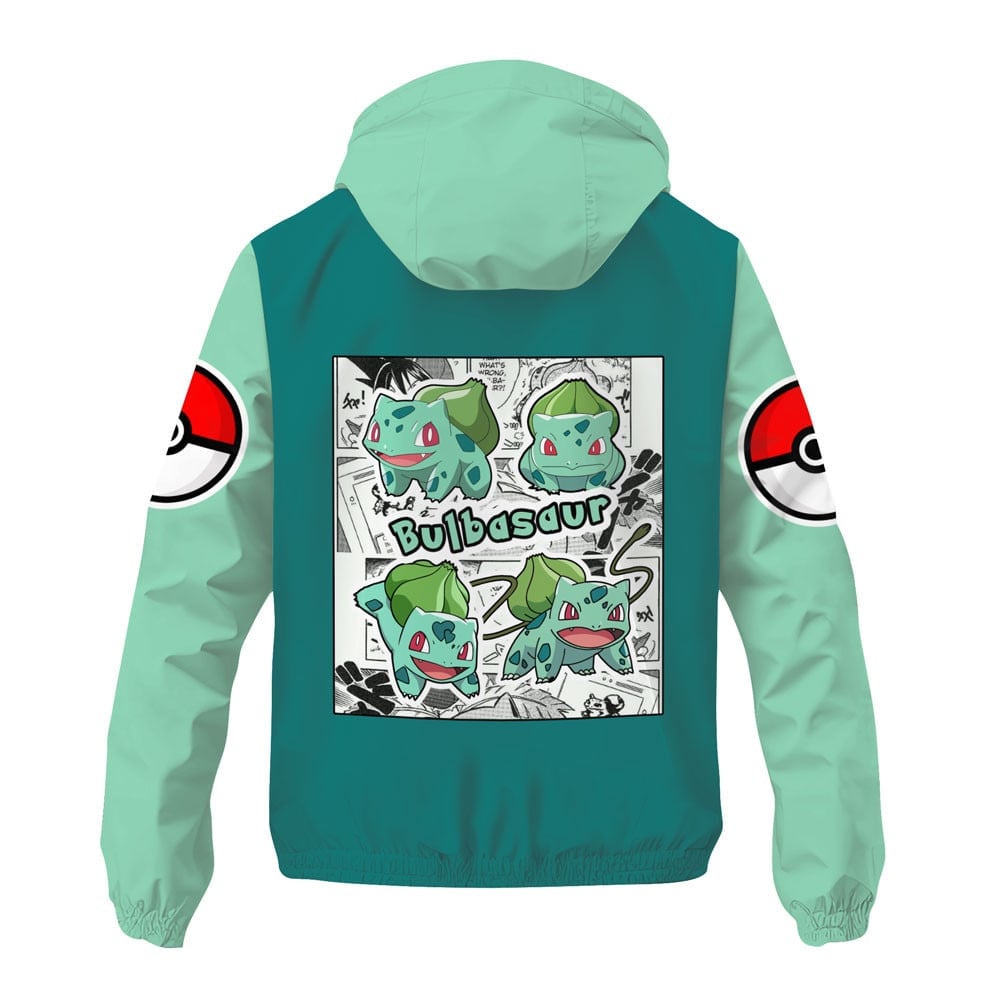 Veste coupe-vent Bulbizarre (Bulbasaur) – Pokémon – Image 3