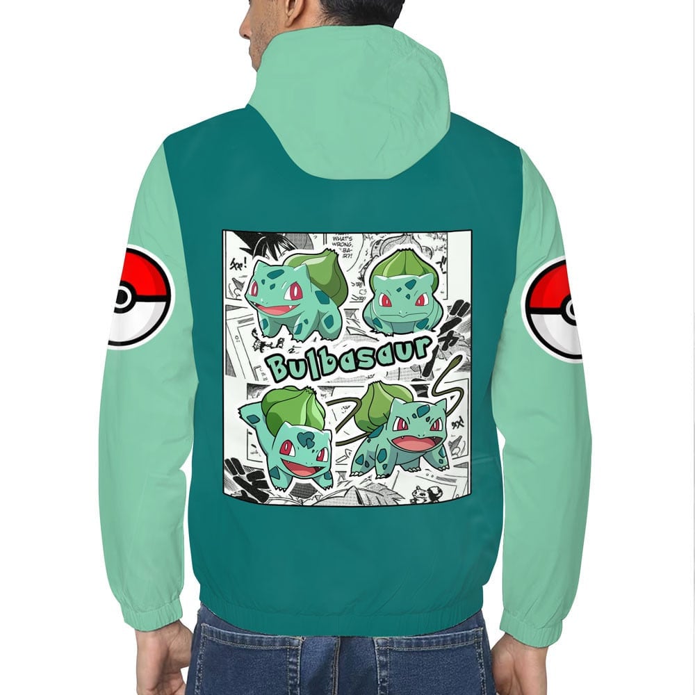 Veste coupe-vent Bulbizarre (Bulbasaur) – Pokémon – Image 5