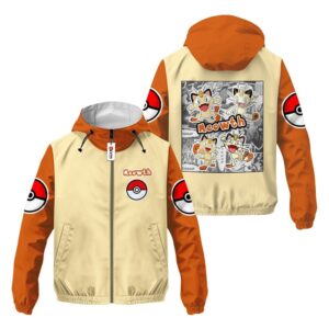 Veste coupe-vent Miaouss (Meowth) – Pokémon