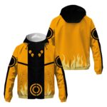 Veste coupe-vent Naruto Uzumaki (Mode Bijû) – Naruto Shippuden