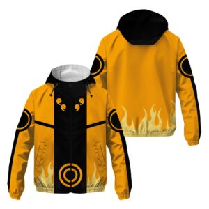 Veste coupe-vent Naruto Uzumaki (Mode Bijû) – Naruto Shippuden