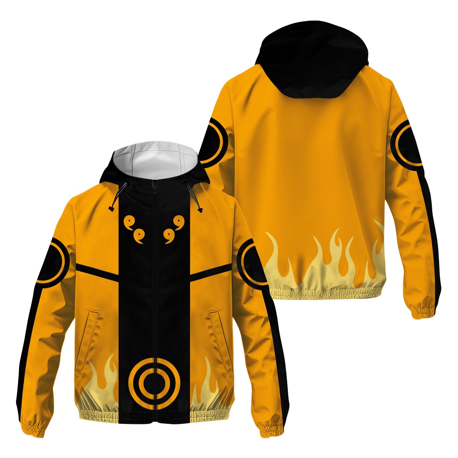 Veste coupe-vent Naruto Uzumaki (Mode Bijû) – Naruto Shippuden